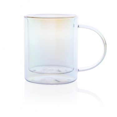 Logotrade promotional items photo of: Deluxe double wall electroplated glass mug