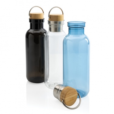 Logo trade promotional giveaways picture of: RCS RPET bottle with bamboo lid and handle