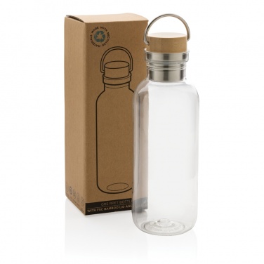 Logotrade business gift image of: RCS RPET bottle with bamboo lid and handle