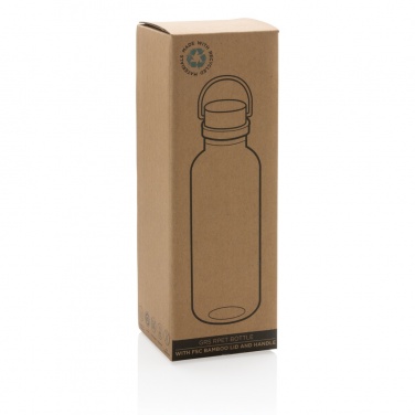 Logotrade promotional merchandise image of: RCS RPET bottle with bamboo lid and handle