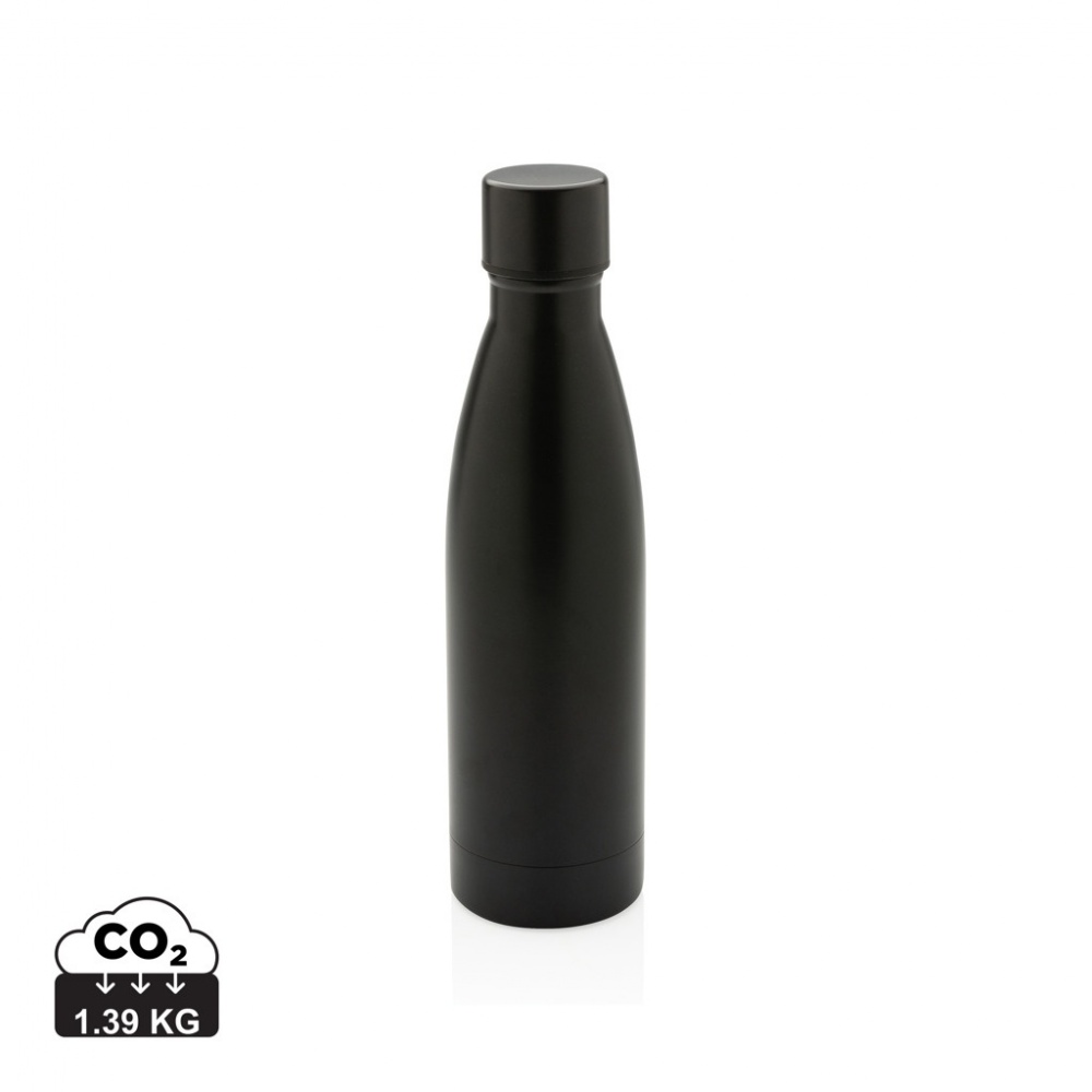 Logo trade business gifts image of: RCS Recycled stainless steel solid vacuum bottle