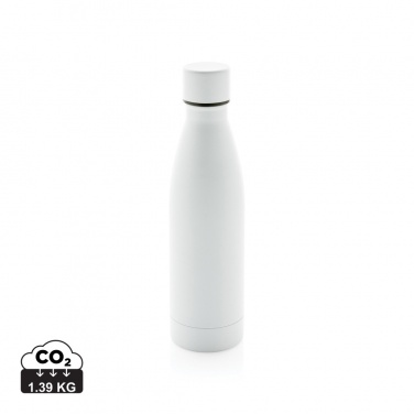 Logo trade promotional merchandise photo of: RCS Recycled stainless steel solid vacuum bottle