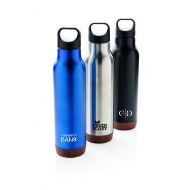 Logo trade promotional merchandise photo of: Cork leakproof vacuum flask