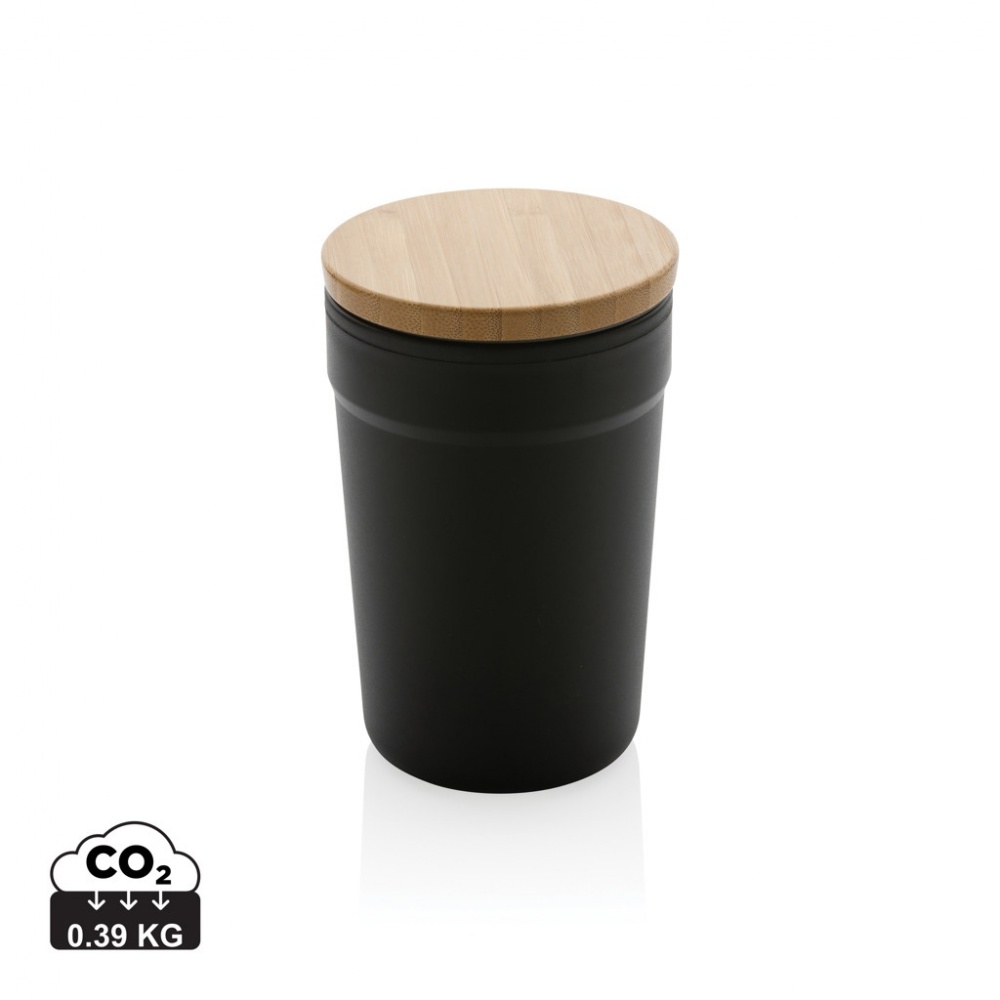 Logo trade promotional merchandise picture of: GRS certified recycled PP mug with bamboo lid