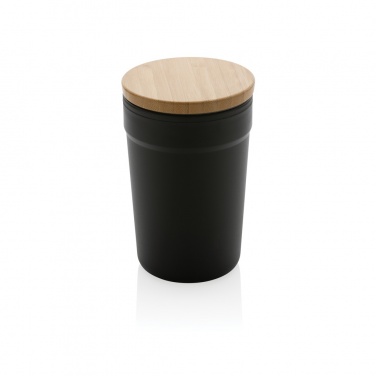 Logo trade corporate gift photo of: GRS certified recycled PP mug with bamboo lid