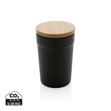 Logo trade promotional item photo of: GRS certified recycled PP mug with bamboo lid