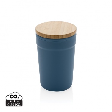 Logo trade corporate gifts image of: GRS certified recycled PP mug with bamboo lid