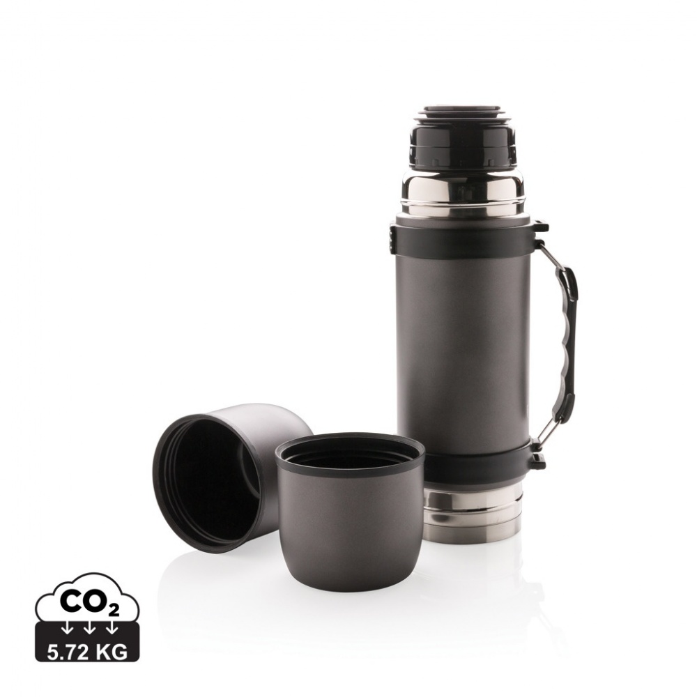 Logo trade business gifts image of: Vacuum flask with 2 cups