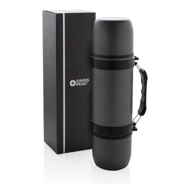 Logo trade corporate gifts image of: Vacuum flask with 2 cups