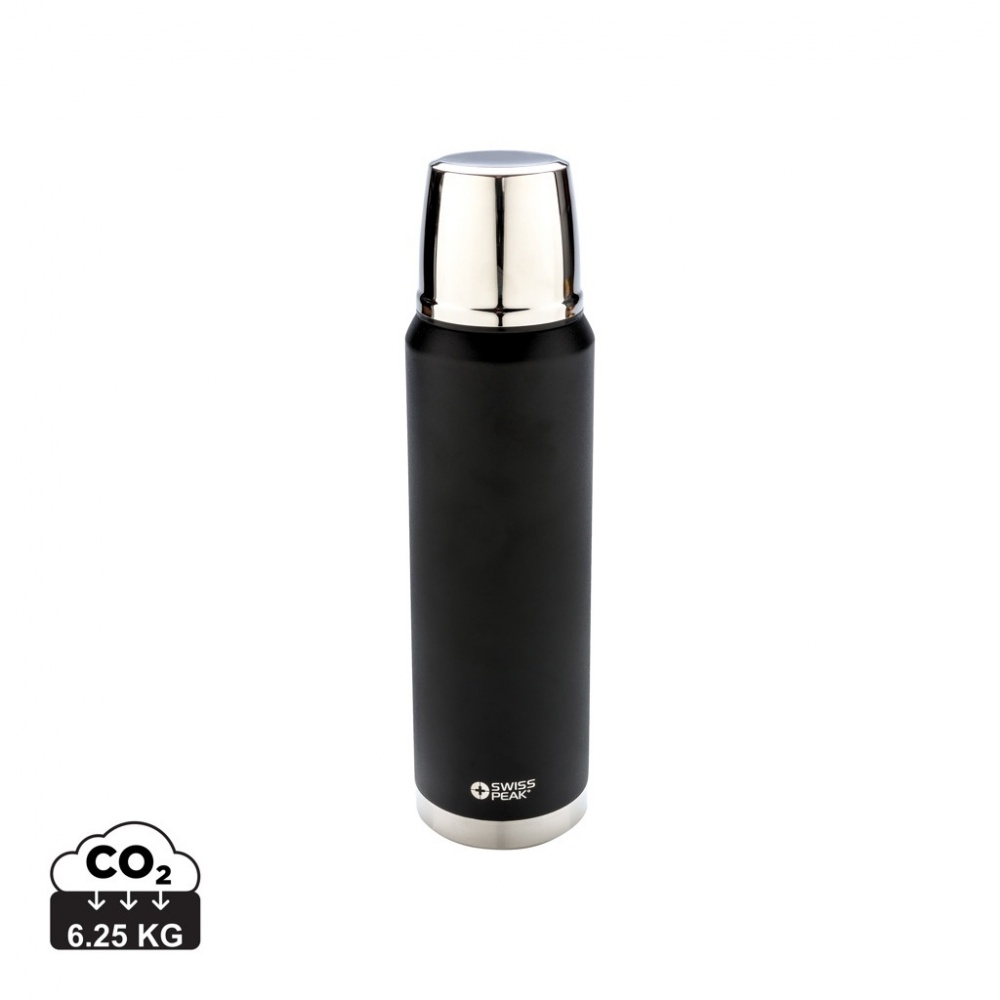 Logo trade business gifts image of: Swiss Peak Elite 1L copper vacuum flask