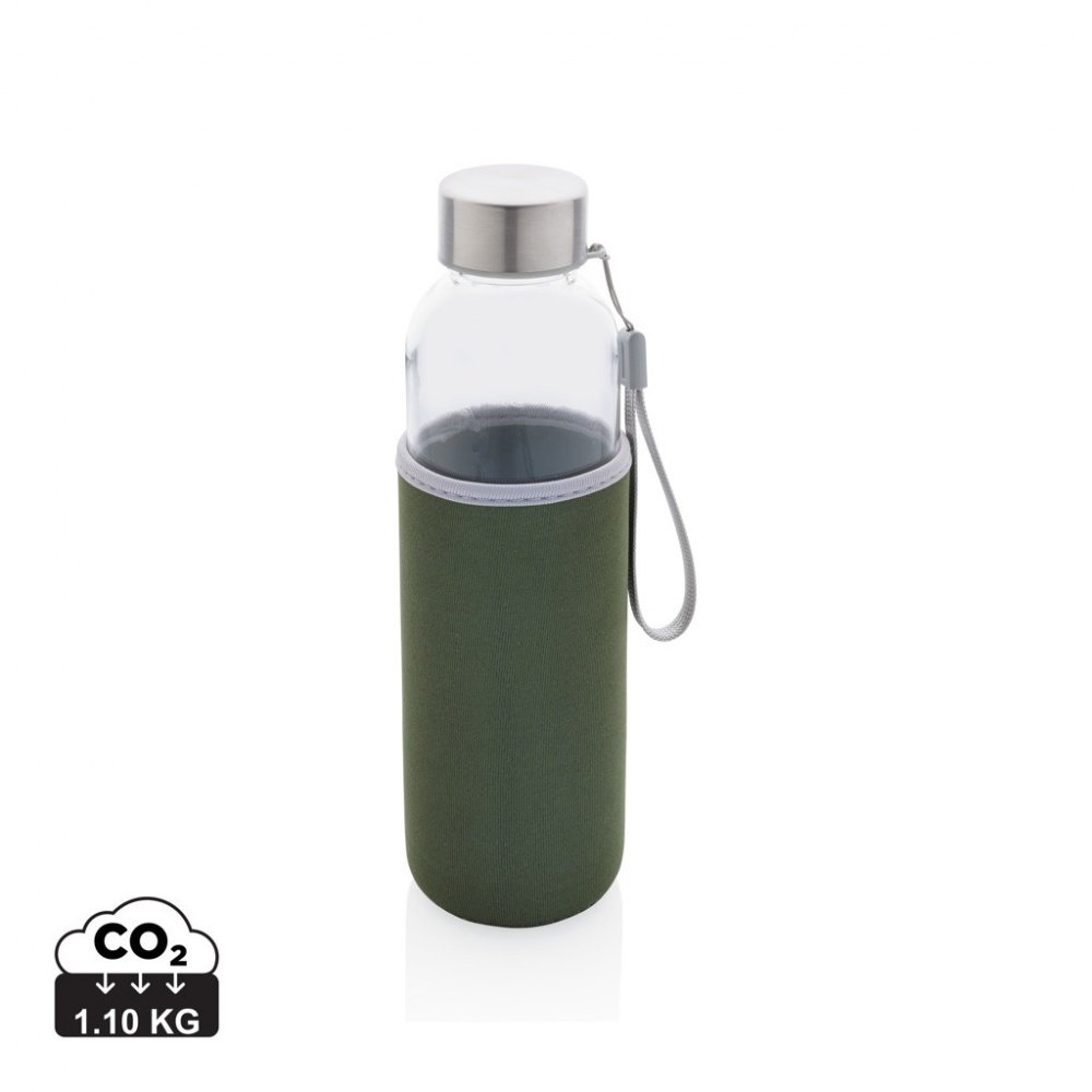 Logo trade promotional gifts picture of: Glass bottle with neoprene sleeve