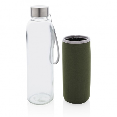 Logo trade promotional giveaway photo of: Glass bottle with neoprene sleeve