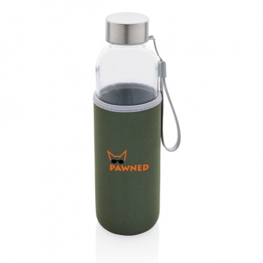 Logo trade business gift photo of: Glass bottle with neoprene sleeve