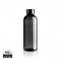 Leakproof water bottle with metallic lid, black