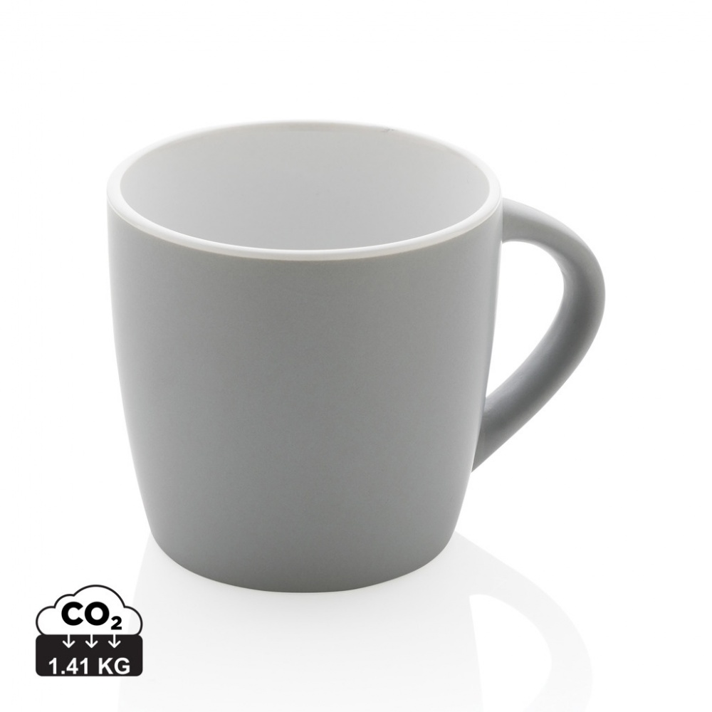 Logo trade promotional items image of: Ceramic mug with coloured inner 300ml