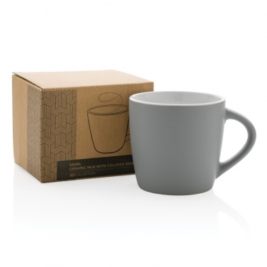 Logo trade promotional giveaway photo of: Ceramic mug with coloured inner 300ml