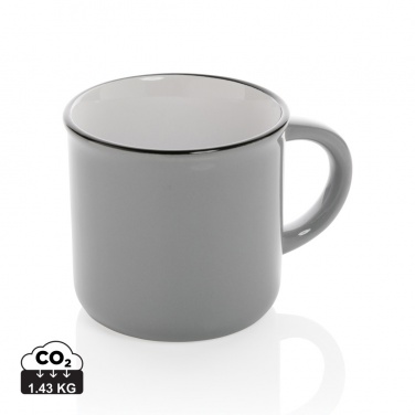 Logo trade promotional gift photo of: Vintage ceramic mug 280ml