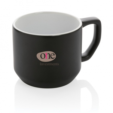 Logotrade promotional gift picture of: Ceramic modern mug 350ml