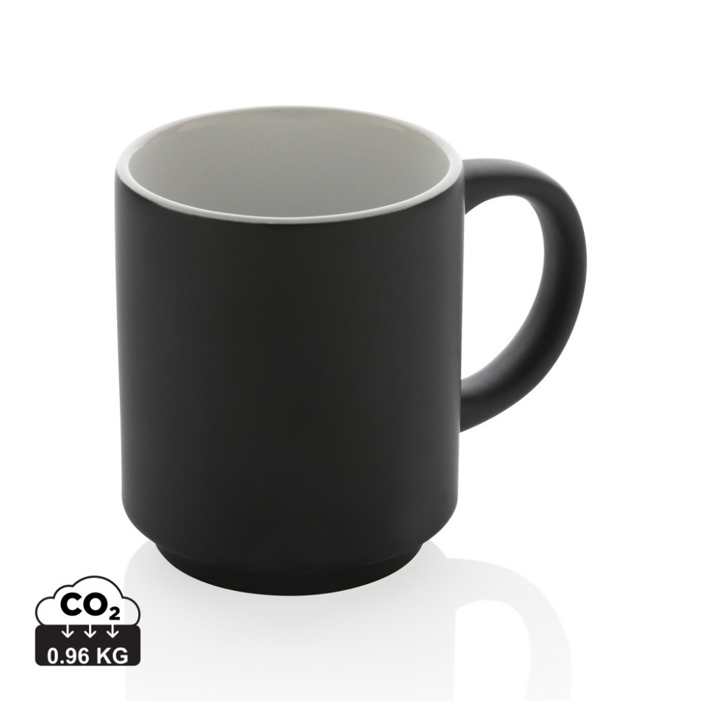 Logo trade promotional products image of: Ceramic stackable mug 180ml