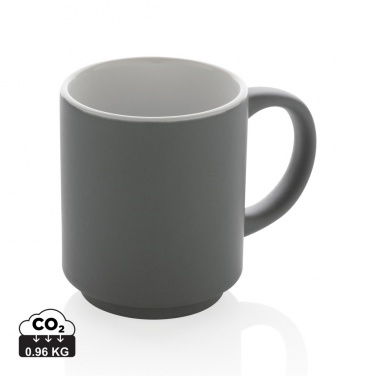 Logo trade promotional items image of: Ceramic stackable mug 180ml