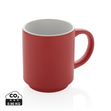 Logo trade advertising products picture of: Ceramic stackable mug 180ml