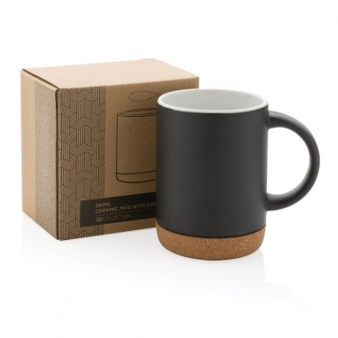 Logotrade promotional giveaways photo of: Ceramic mug with cork base 280ml