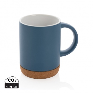 Logo trade advertising product photo of: Ceramic mug with cork base 280ml