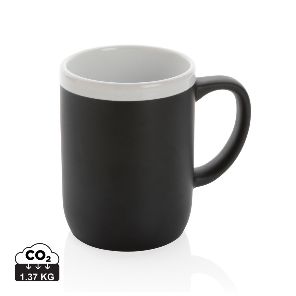 Logo trade advertising product photo of: Ceramic mug with white rim 300ml