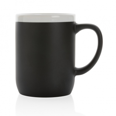 Logo trade promotional gifts image of: Ceramic mug with white rim 300ml