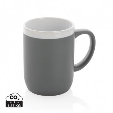 Logo trade advertising products image of: Ceramic mug with white rim 300ml