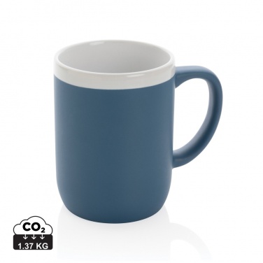 Logo trade promotional merchandise picture of: Ceramic mug with white rim 300ml