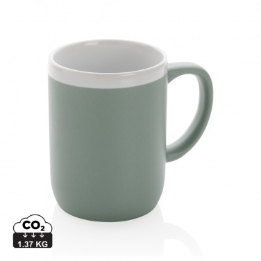 Logo trade promotional merchandise picture of: Ceramic mug with white rim 300ml