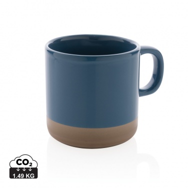 Logo trade promotional items image of: Glazed ceramic mug 360ml