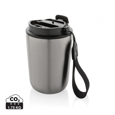 Logo trade promotional giveaways image of: Cuppa RCS re-steel vacuum tumbler with lanyard