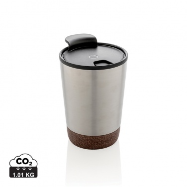 Logotrade advertising product picture of: GRS RPP stainless steel cork coffee tumbler