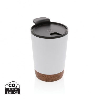 Logo trade promotional giveaways picture of: GRS RPP stainless steel cork coffee tumbler