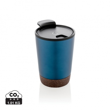 Logo trade corporate gift photo of: GRS RPP stainless steel cork coffee tumbler