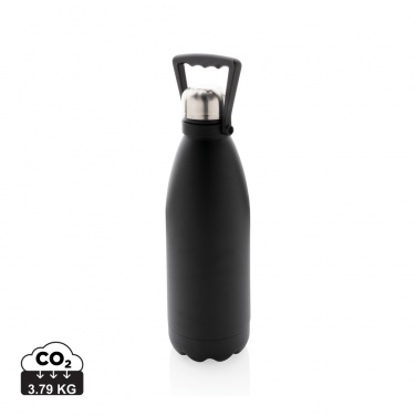 Logotrade promotional item image of: RCS Recycled stainless steel large vacuum bottle 1.5L