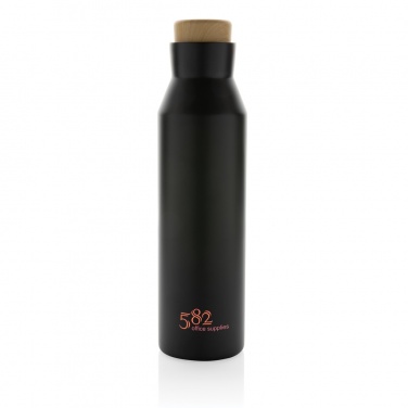 Logo trade corporate gifts image of: Gaia RCS certified recycled stainless steel vacuum bottle