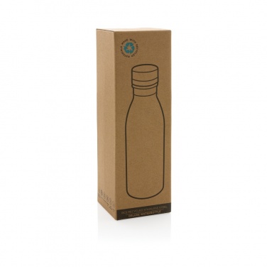 Logo trade promotional items picture of: RCS Recycled stainless steel deluxe water bottle