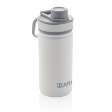 Logotrade promotional merchandise image of: Vacuum stainless steel bottle with sports lid 550ml