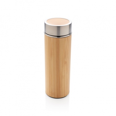 Logotrade advertising product image of: Leak proof bamboo vacuum bottle