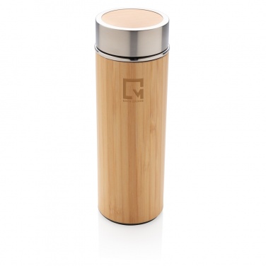 Logotrade promotional item image of: Leak proof bamboo vacuum bottle