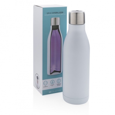 Logo trade promotional giveaways picture of: UV-C steriliser vacuum stainless steel bottle