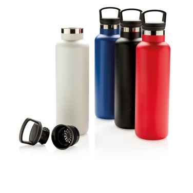 Logo trade business gifts image of: Vacuum insulated leak proof standard mouth bottle