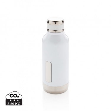 Logo trade promotional gifts image of: Leak proof vacuum bottle with logo plate