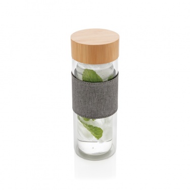 Logo trade promotional gifts picture of: Impact double wall borosilicate glass bottle