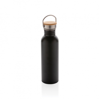 Logotrade promotional giveaways photo of: Modern stainless steel bottle with bamboo lid