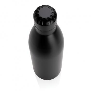 Logo trade promotional merchandise image of: Solid colour vacuum stainless steel bottle 1L