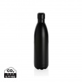 Solid colour vacuum stainless steel bottle 1L, black